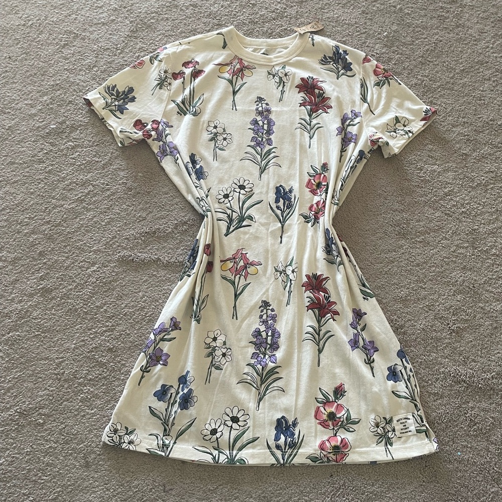 Roots floral print dress/long shirt